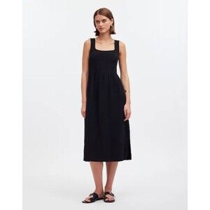 Madewell Black Midi Dress